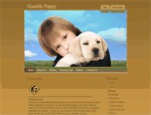 Tablet Screenshot of humblepuppy.info